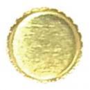 △オリジナル ストーン台皿 4mm ゴールド 10P