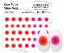 写ネイル ワンポイント ドット レッド OPS-001