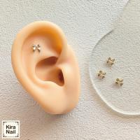 KiraNail プチPリボン ゴールド 10P