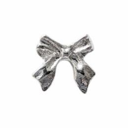 KiraNail プチPリボン シルバー 10P