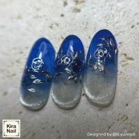 KiraNail 超薄型メタルカメリアパーツ シルバー 10P