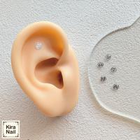 KiraNail 超薄型メタルカメリアパーツ シルバー 10P