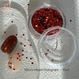 MATIERE マイクロハートホログラム レッド