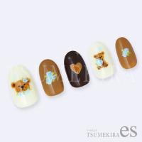 ツメキラes 小花 ブルー ES-SFL-003