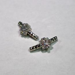 カロンオリジナル リング シルバー スクエアクリスタル 2P