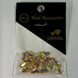 カロンオリジナル クリスタル蝶 イエローオーロラ 30P