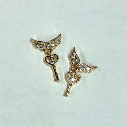 カロンオリジナル チャーム付ウィングパーツ ゴールド2P