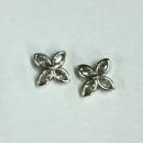 カロンオリジナル エレガントクリスタルパーツ シルバー2P