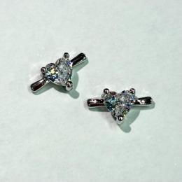 カロンオリジナル リング シルバー ハートクリスタル 2P