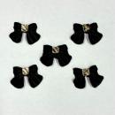 カロンオリジナル りぼんパーツ 黒 5P