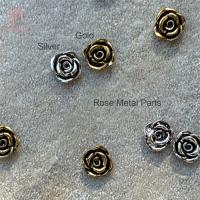 MATIERE メタルパーツ ローズ シルバー 5P