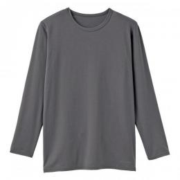 +ベネクス8717オウチインナークルーネック9分メンズチャコールM