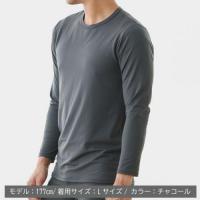 :ベネクス8717オウチインナークルーネック9分メンズチャコールL