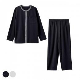 △ベネクス8120Rパジャマニットサッカーメンズ ブラックL