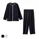 △ベネクス8120Rパジャマニットサッカーメンズ ブラックL