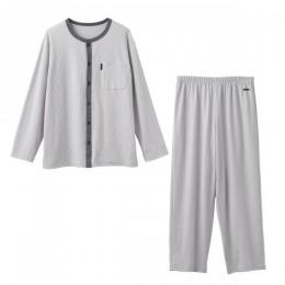 +ベネクス8120RパジャマニットサッカーメンズライトグレーM