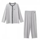 +ベネクス8120RパジャマニットサッカーメンズライトグレーL