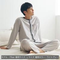 +ベネクス8120RパジャマニットサッカーメンズライトグレーL