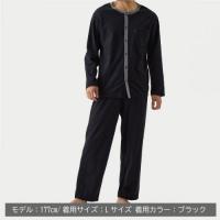 +ベネクス8120 RパジャマニットサッカーメンズブラックM