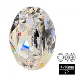 プレシオサ オーバル 14X10 クリスタル 2P