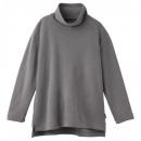+ベネクス8453 CHオフタートルネックレディース SグレーF