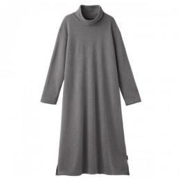+ベネクス 8452CHオフタートルネックワンピレディスSグレー