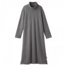 +ベネクス 8452CHオフタートルネックワンピレディスSグレー