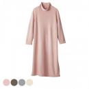 +ベネクス 8452CHオフタートルネックワンピレディスピンクF