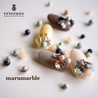 BonnailXRie マルマーブル オペークホワイト 4mm