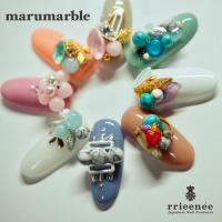 BonnailXRieNofuji マルマーブル ミルキーブルー3m