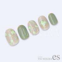 ツメキラes 小花 グリーン ES-SFL-006