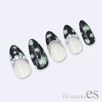 ツメキラes 小花 グリーン ES-SFL-006