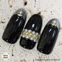 KiraNail リーフ型スタッズ1.5x3mm GD 500P