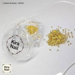KiraNail リーフ型スタッズ1x2mm GD 500P