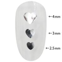 MATIERE ハートホログラム メタリックシルバー 2.5mm