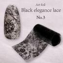 KiraNail アートホイル ブラックエレガンスレース No.3