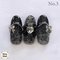 KiraNail アートホイル ブラックエレガンスレース No.3