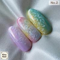 KiraNail アートホイル ホワイトエレガンスレース No.2