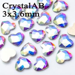 セレクション ハート3×3.6mm オーロラ 20P