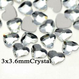 セレクション ハート3×3.6mm クリスタル 20P