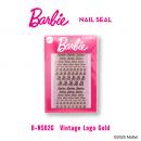 Barbie ネイルシール ビンテージロゴ ゴールド