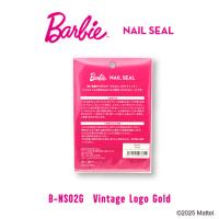 Barbie ネイルシール ビンテージロゴ ゴールド