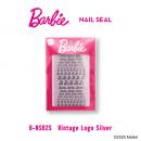 Barbie ネイルシール ビンテージロゴ シルバー