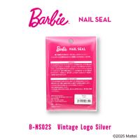 Barbie ネイルシール ビンテージロゴ シルバー