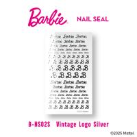 Barbie ネイルシール ビンテージロゴ シルバー