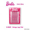 Barbie ネイルシール ビンテージロゴ ピンク