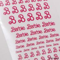 Barbie ネイルシール ビンテージロゴ ピンク