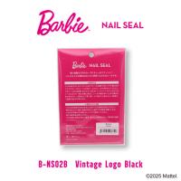 Barbie ネイルシール ビンテージロゴ ブラック