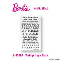 Barbie ネイルシール ビンテージロゴ ブラック