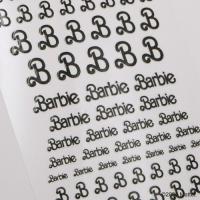 Barbie ネイルシール ビンテージロゴ ブラック